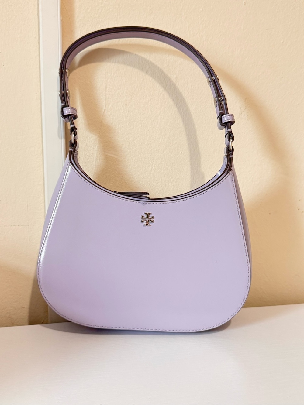 Tory Burch Emerson Patent Leather Small Shoulder Bag Handbag Purse Womens